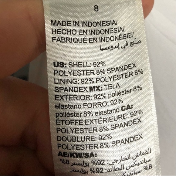 NWT WHBM Stripe Jacquard Bodice Top Sz 8 - Picture 11 of 12